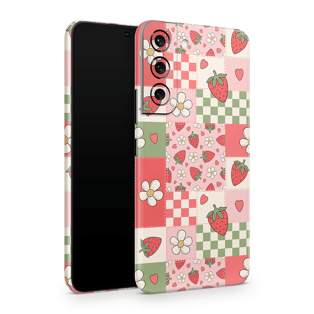 Strawberry Patchwork Samsung Galaxy S Skins