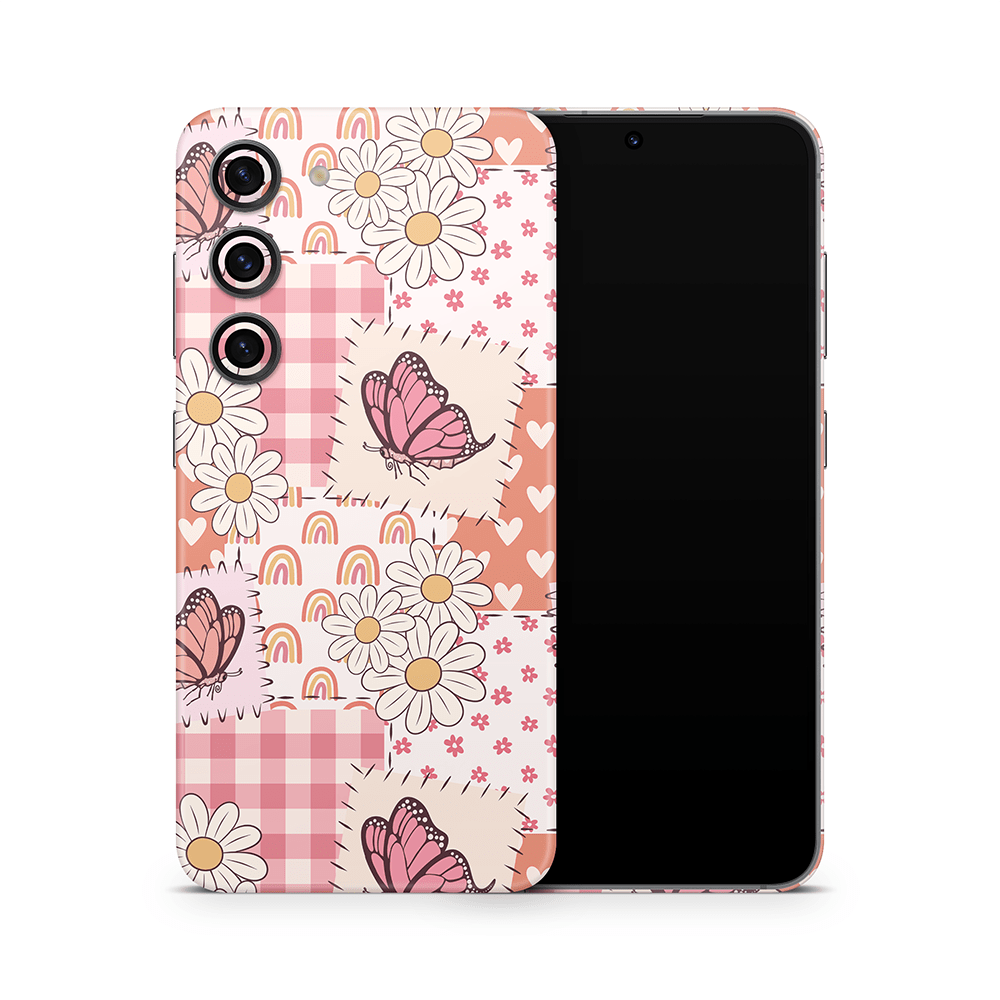 Blush Patchwork Samsung Galaxy S Skins