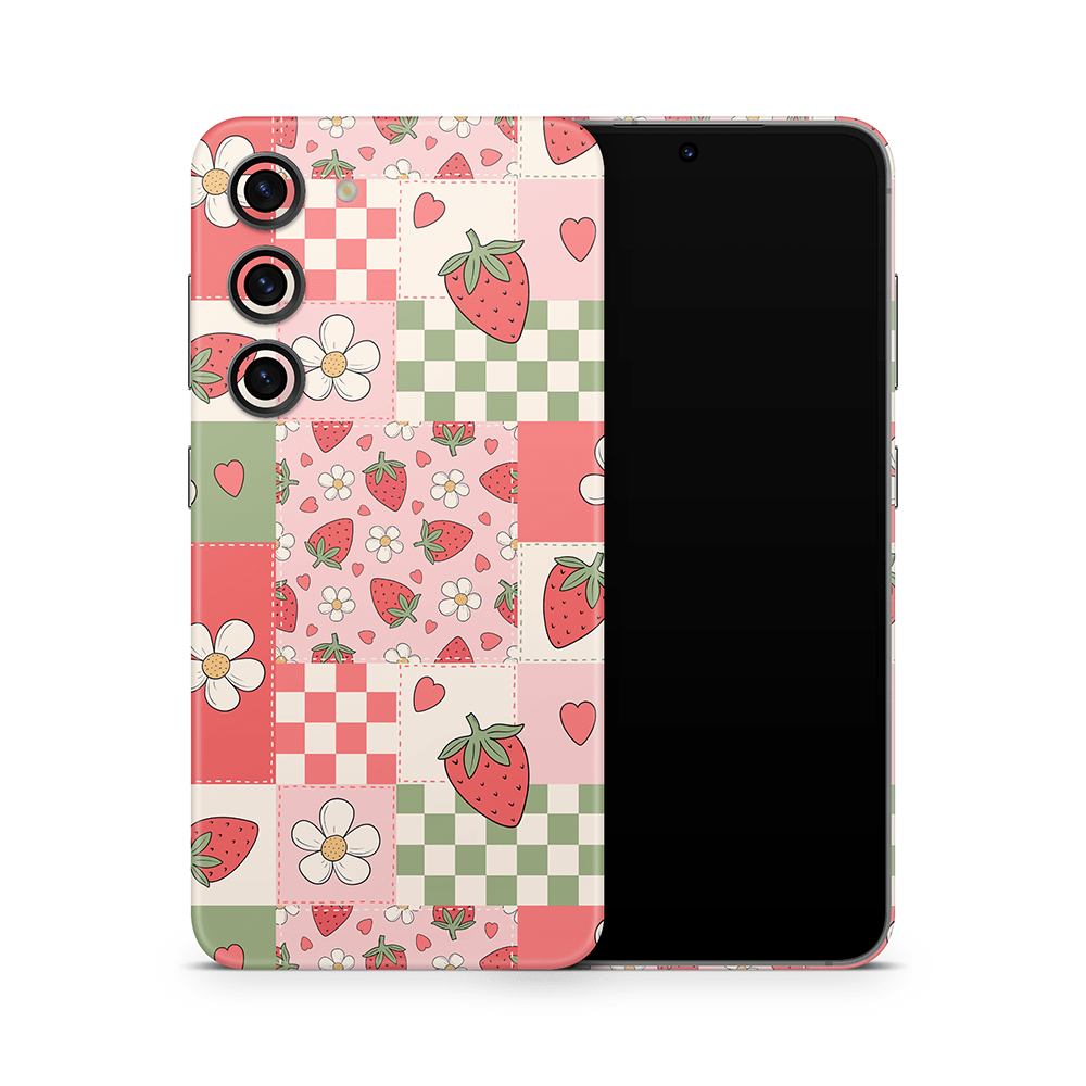Strawberry Patchwork Samsung Galaxy S Skins