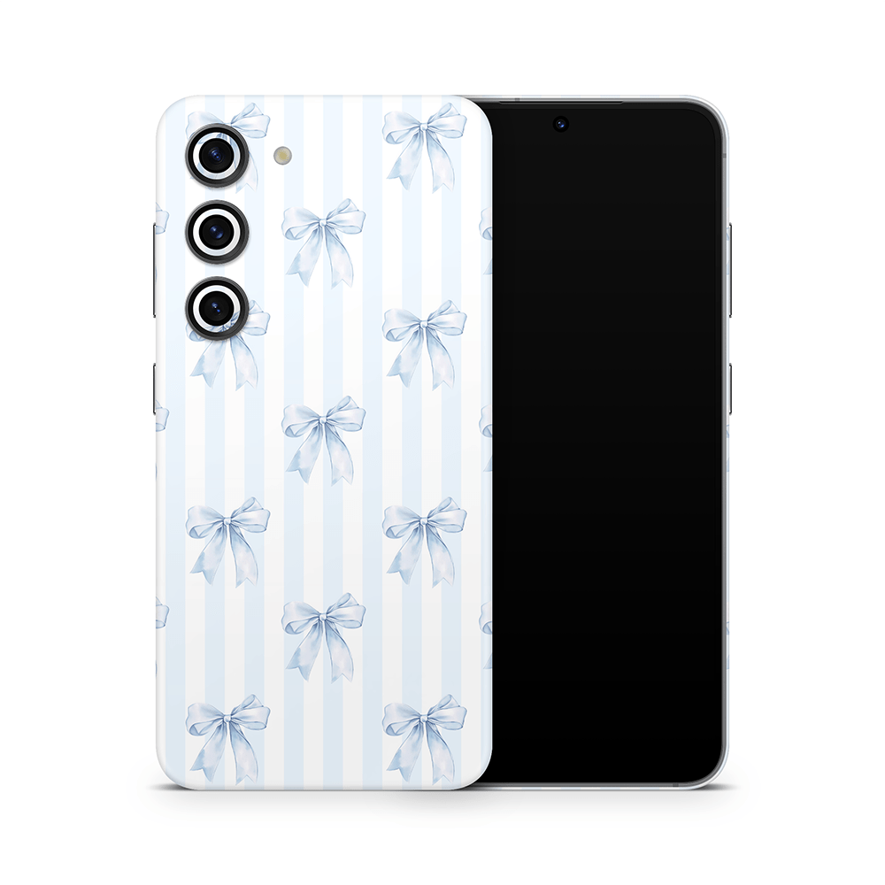Sky Blue Bows Samsung Galaxy S Skins