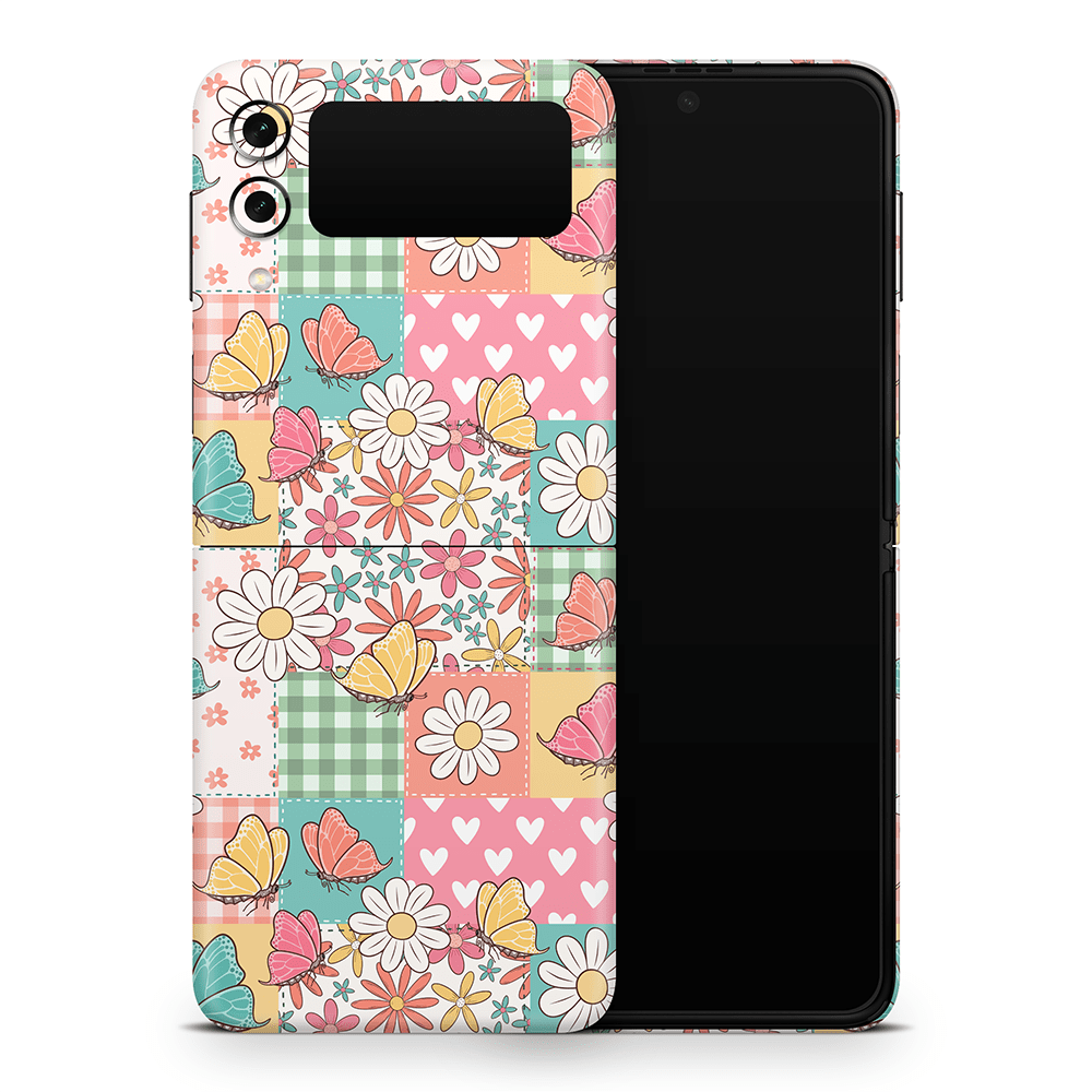 Butterfly Patchwork Samsung Galaxy Z Flip / Fold Skins