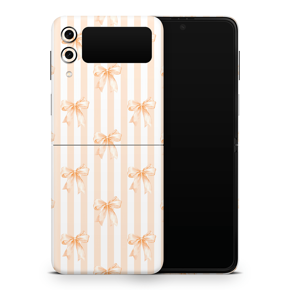 Apricot Bows Samsung Galaxy Z Flip / Fold Skins