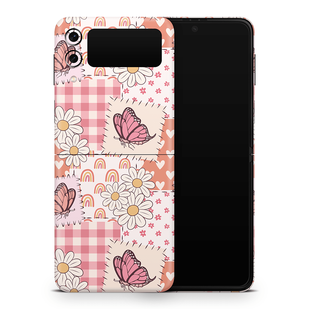 Blush Patchwork Samsung Galaxy Z Flip / Fold Skins