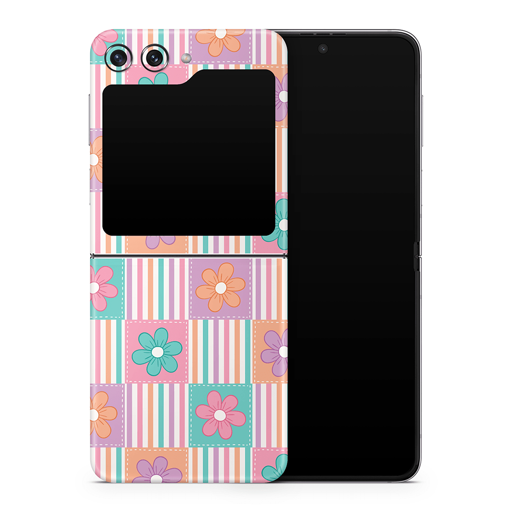 Daisy Patchwork Samsung Galaxy Z Flip / Fold Skins