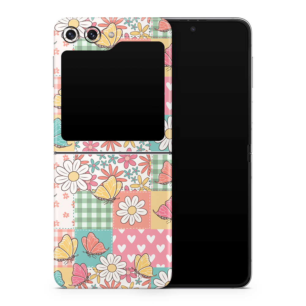 Butterfly Patchwork Samsung Galaxy Z Flip / Fold Skins