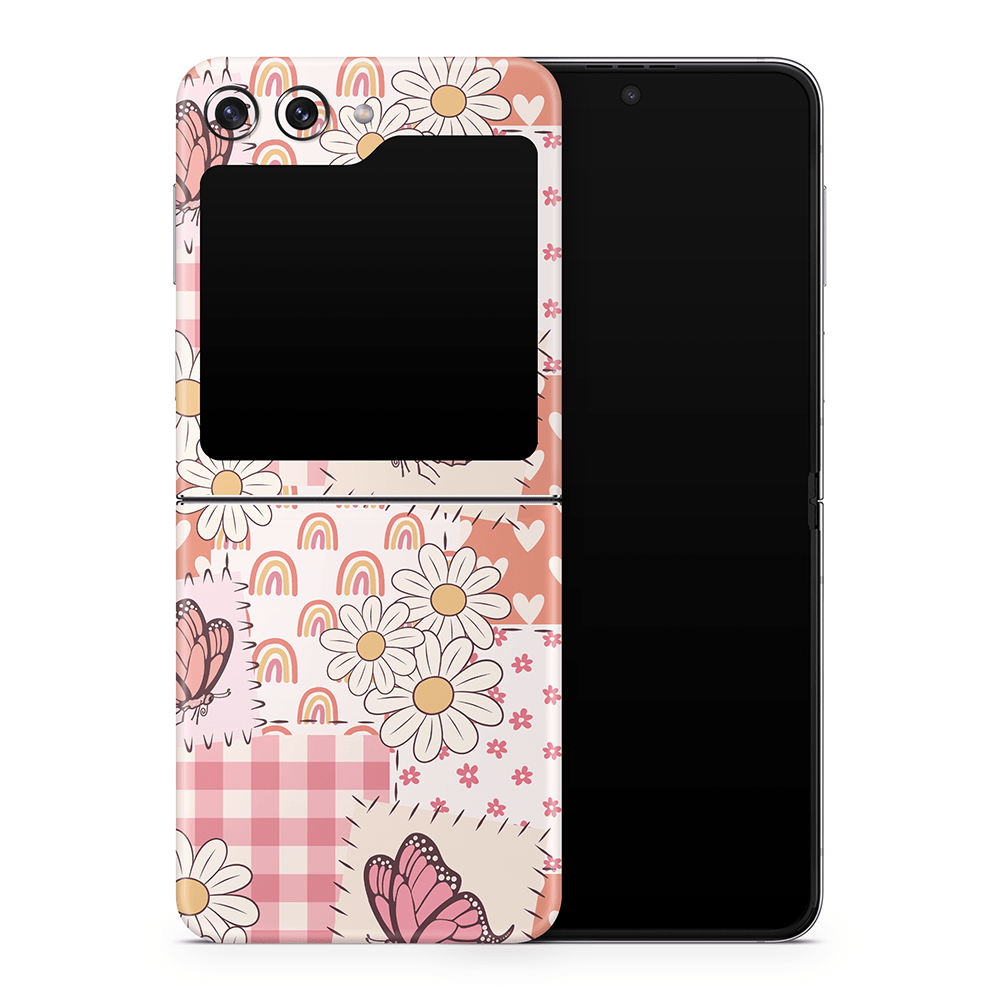Blush Patchwork Samsung Galaxy Z Flip / Fold Skins
