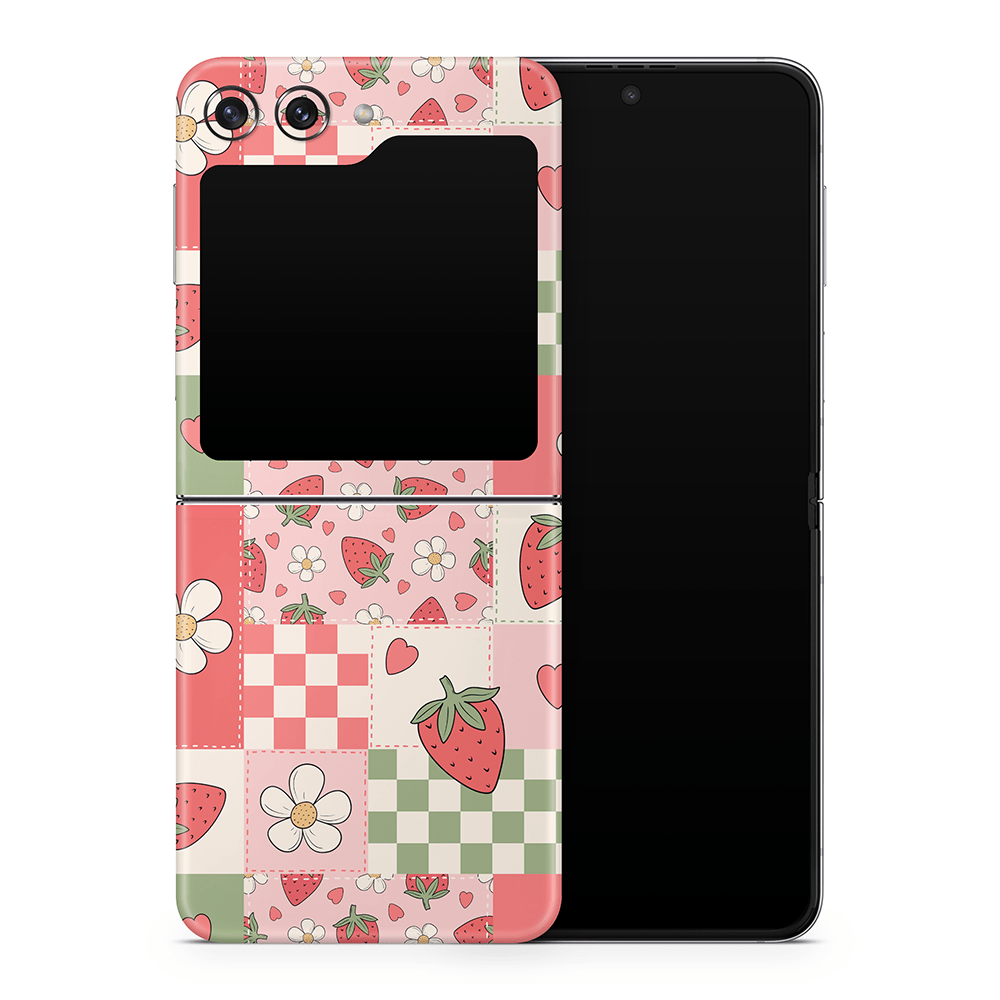 Strawberry Patchwork Samsung Galaxy Z Flip / Fold Skins