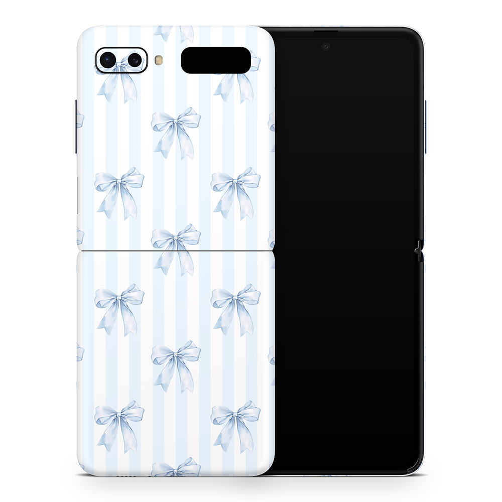 Sky Blue Bows Samsung Galaxy Z Flip / Fold Skins