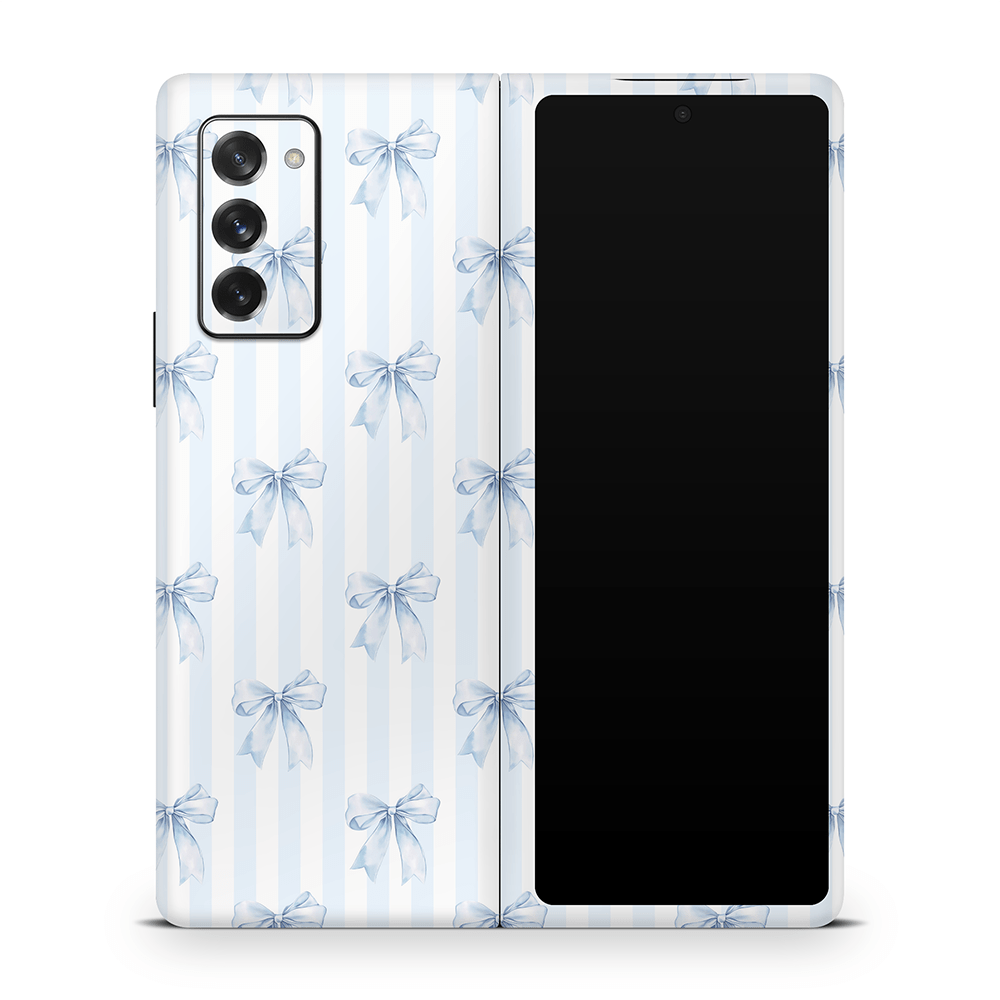 Sky Blue Bows Samsung Galaxy Z Flip / Fold Skins
