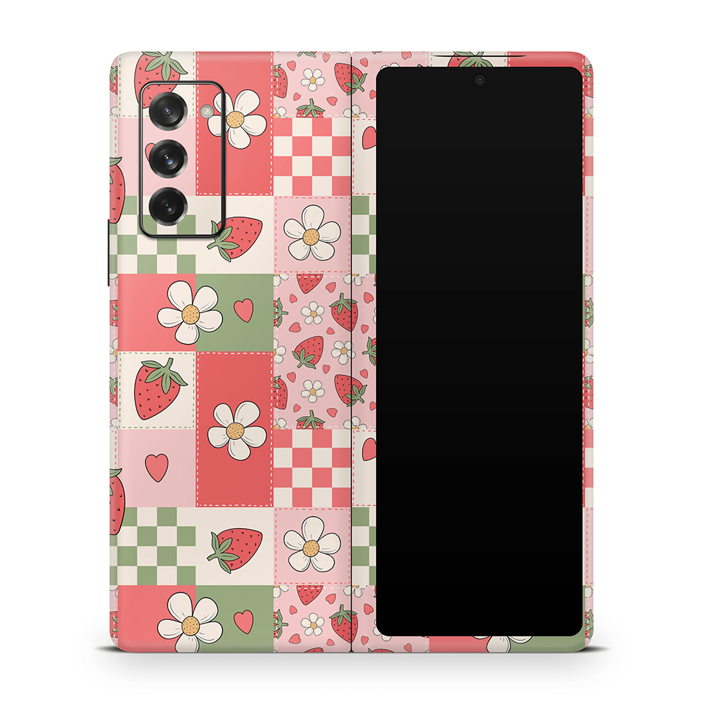 Strawberry Patchwork Samsung Galaxy Z Flip / Fold Skins