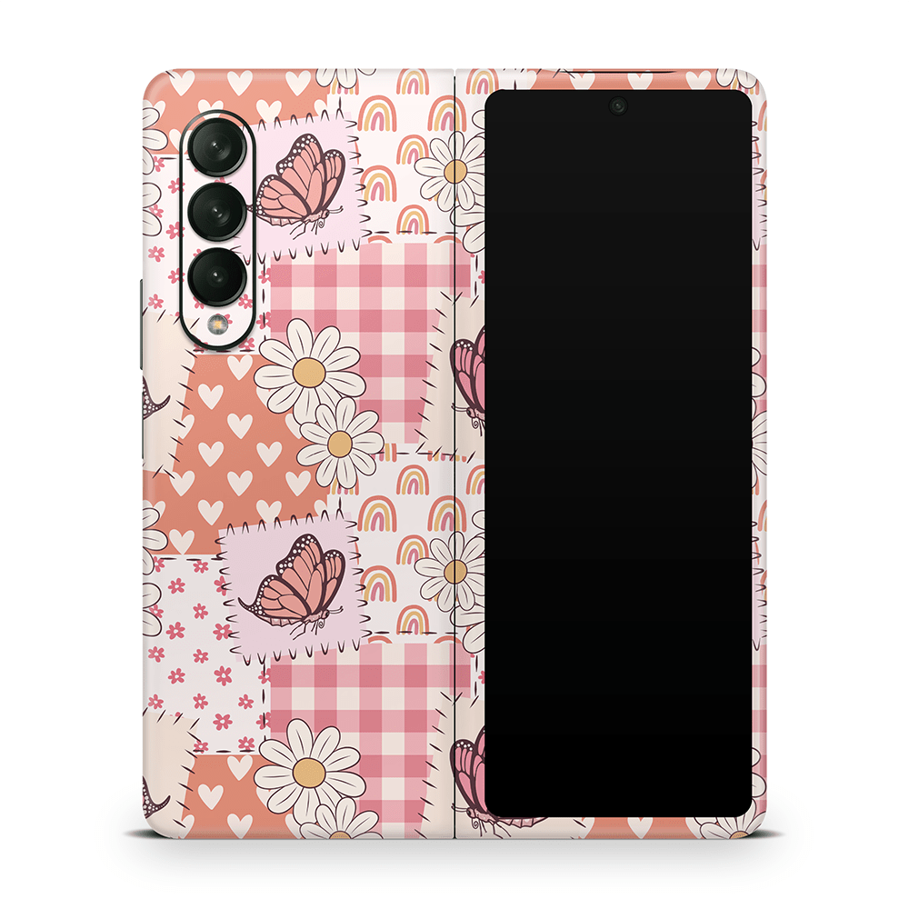 Blush Patchwork Samsung Galaxy Z Flip / Fold Skins