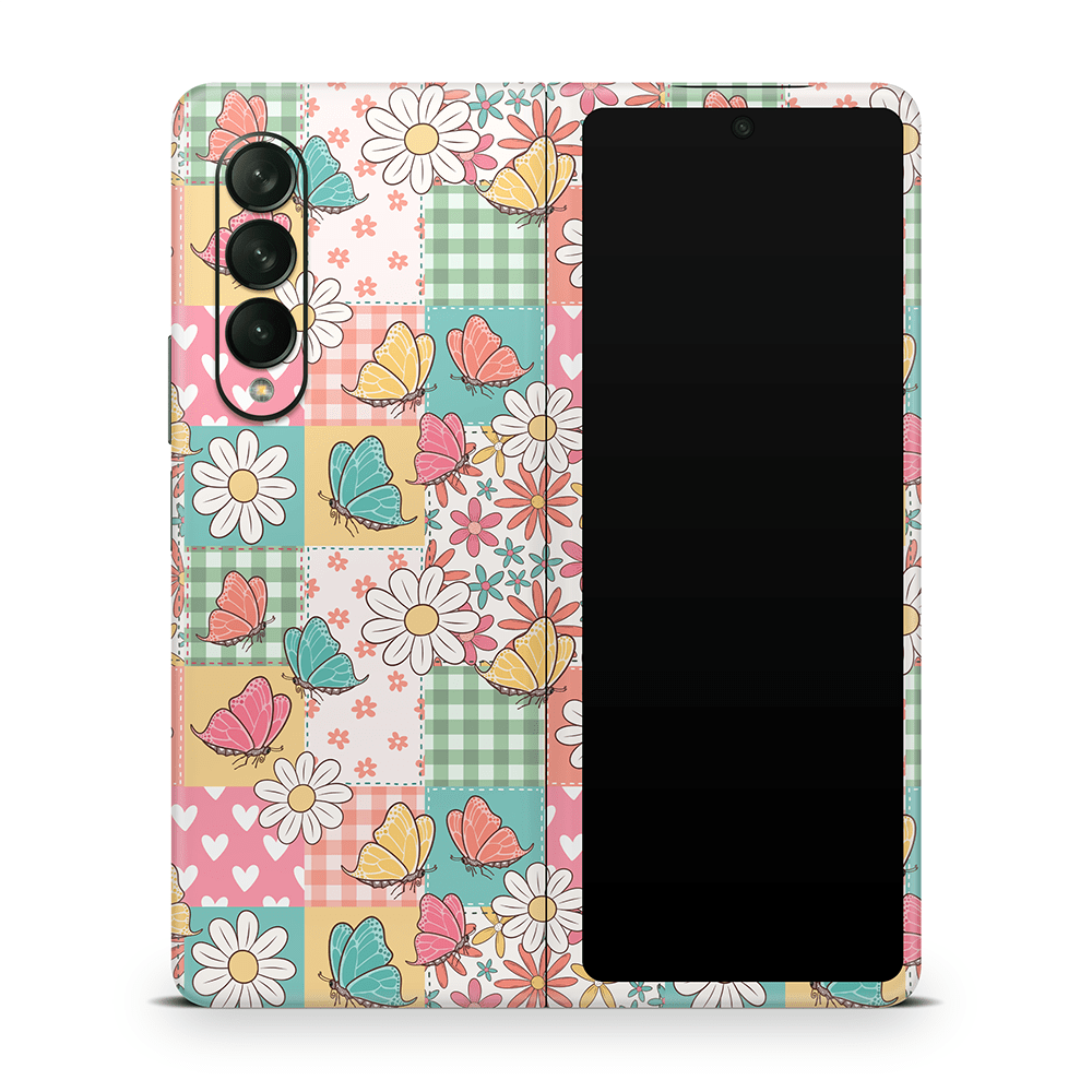 Butterfly Patchwork Samsung Galaxy Z Flip / Fold Skins
