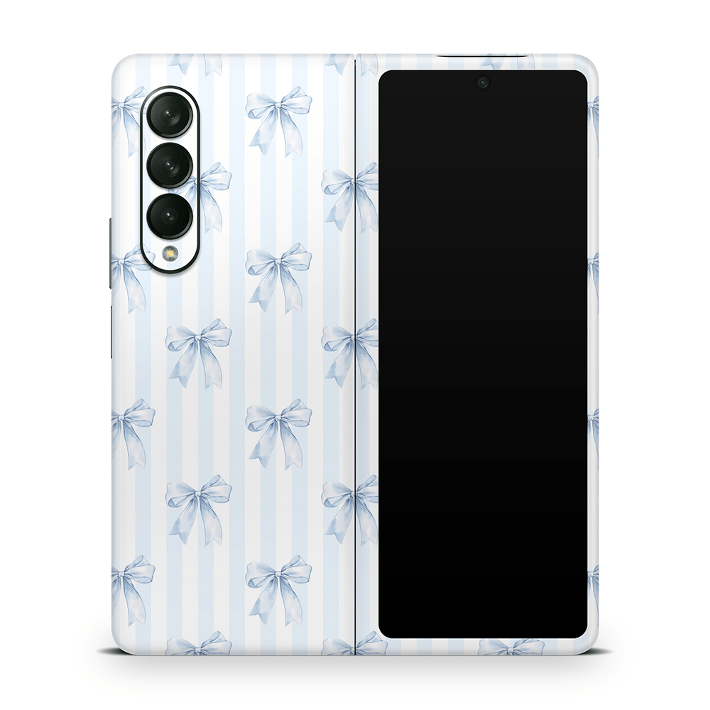 Sky Blue Bows Samsung Galaxy Z Flip / Fold Skins