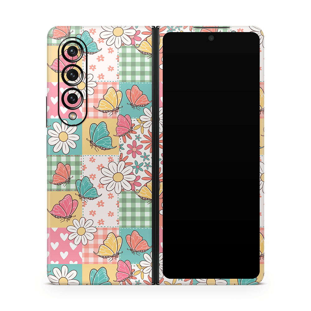 Butterfly Patchwork Samsung Galaxy Z Flip / Fold Skins