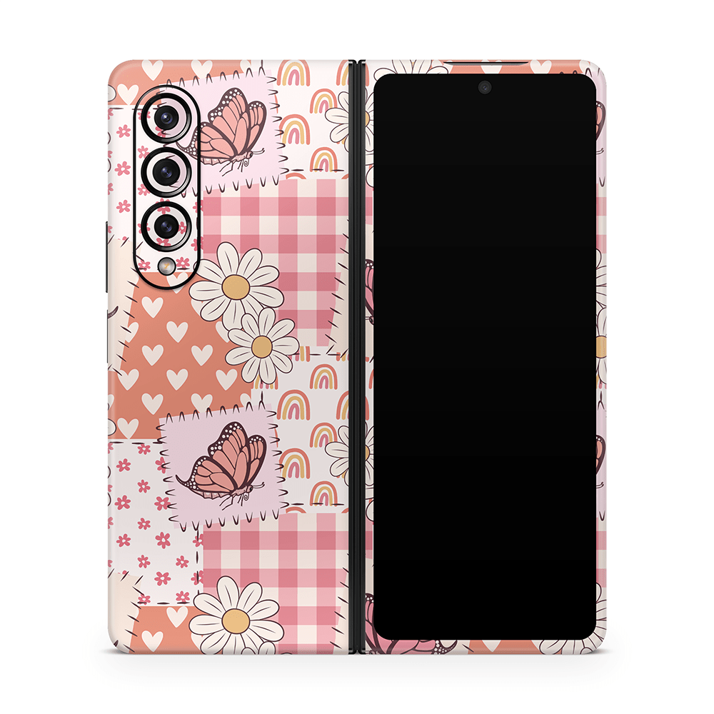 Blush Patchwork Samsung Galaxy Z Flip / Fold Skins
