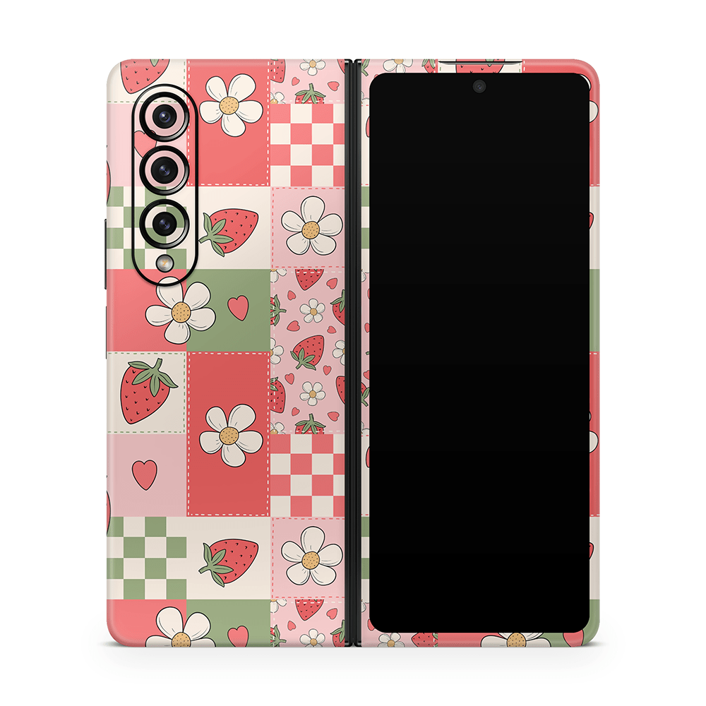 Strawberry Patchwork Samsung Galaxy Z Flip / Fold Skins