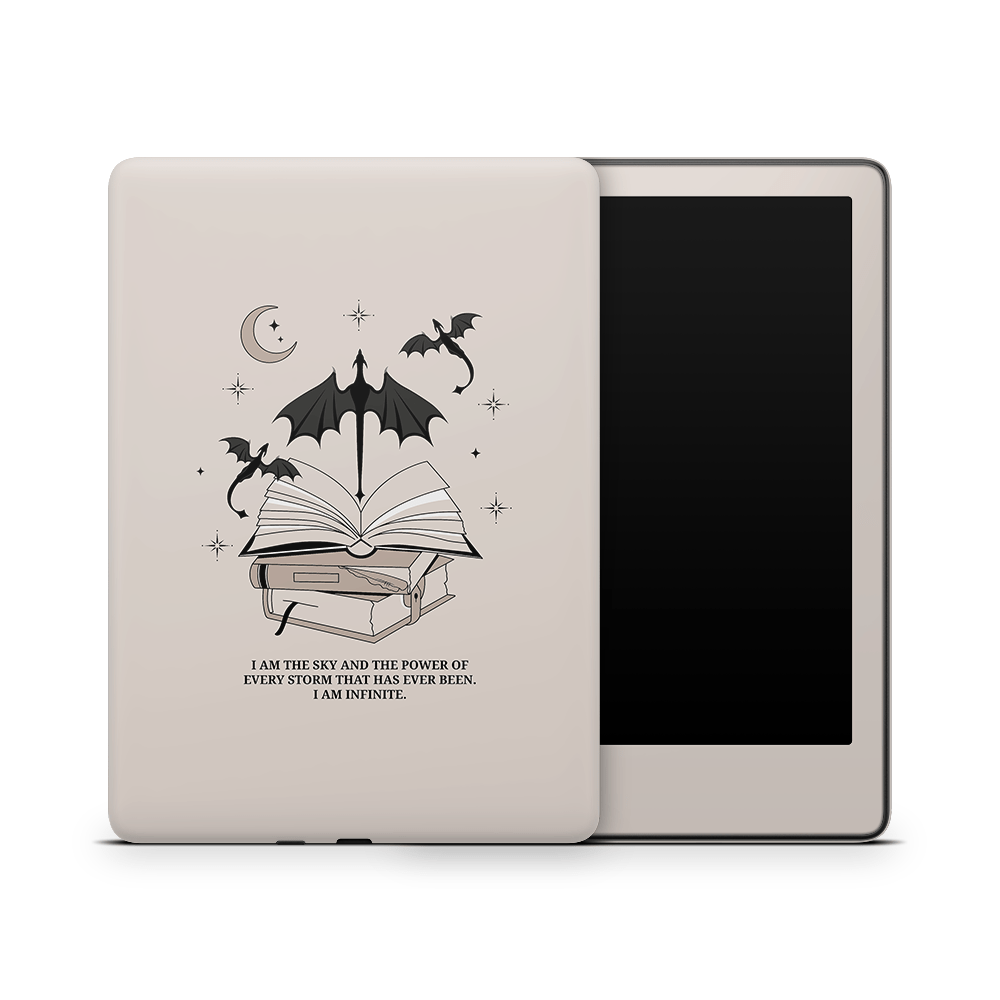 I Am Infinite (Beige) Kindle Skins | Fourth Wing Officially Licensed