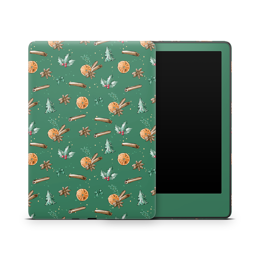 Cozy Spices Green Amazon Kindle Skins