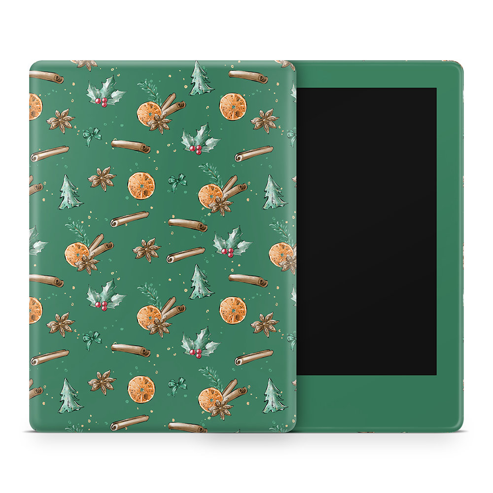 Cozy Spices Green Amazon Kindle Skins