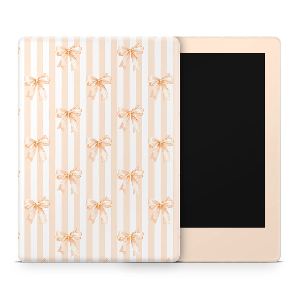Apricot Bows Amazon Kindle Skins