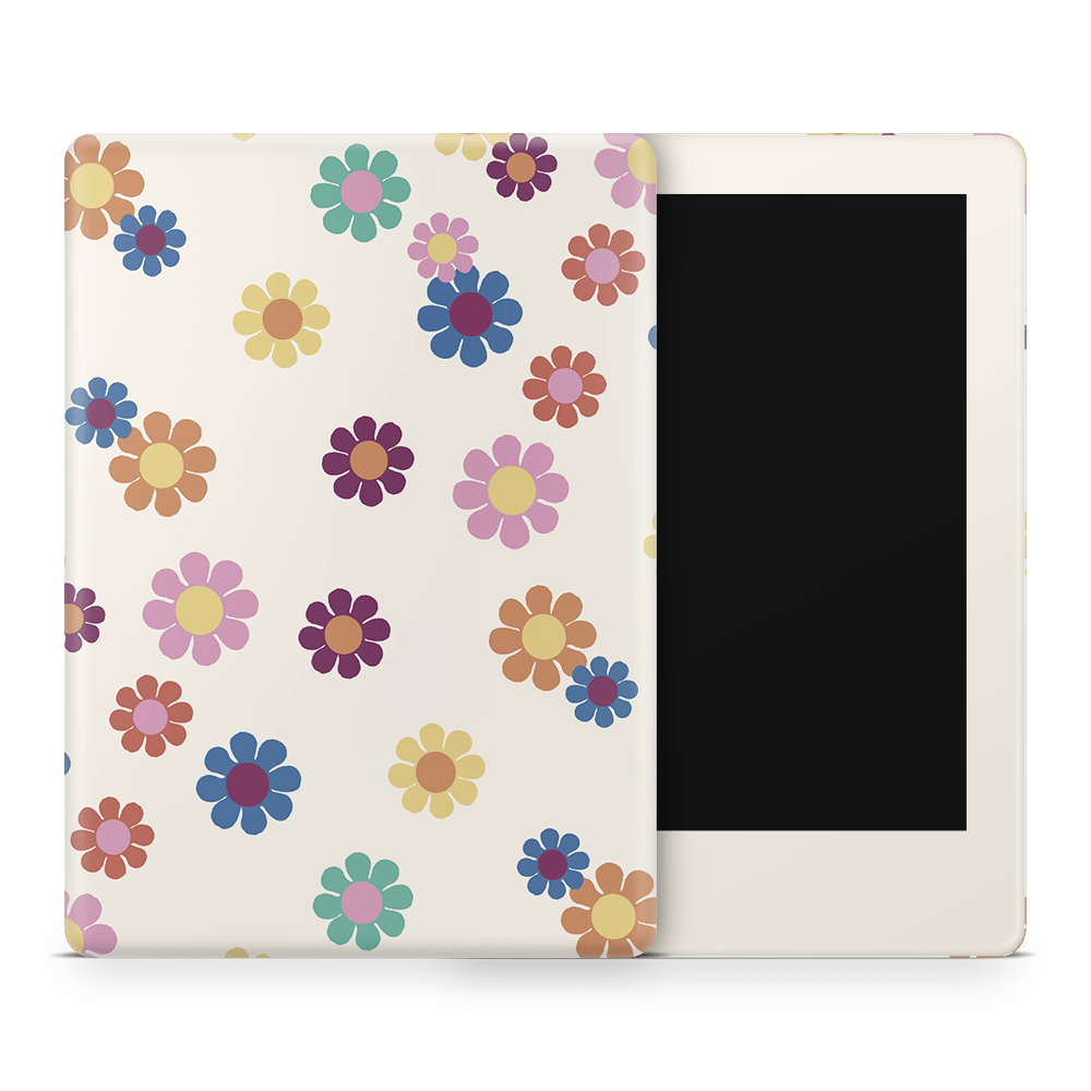 Rainbow Daisies Amazon Kindle Skins