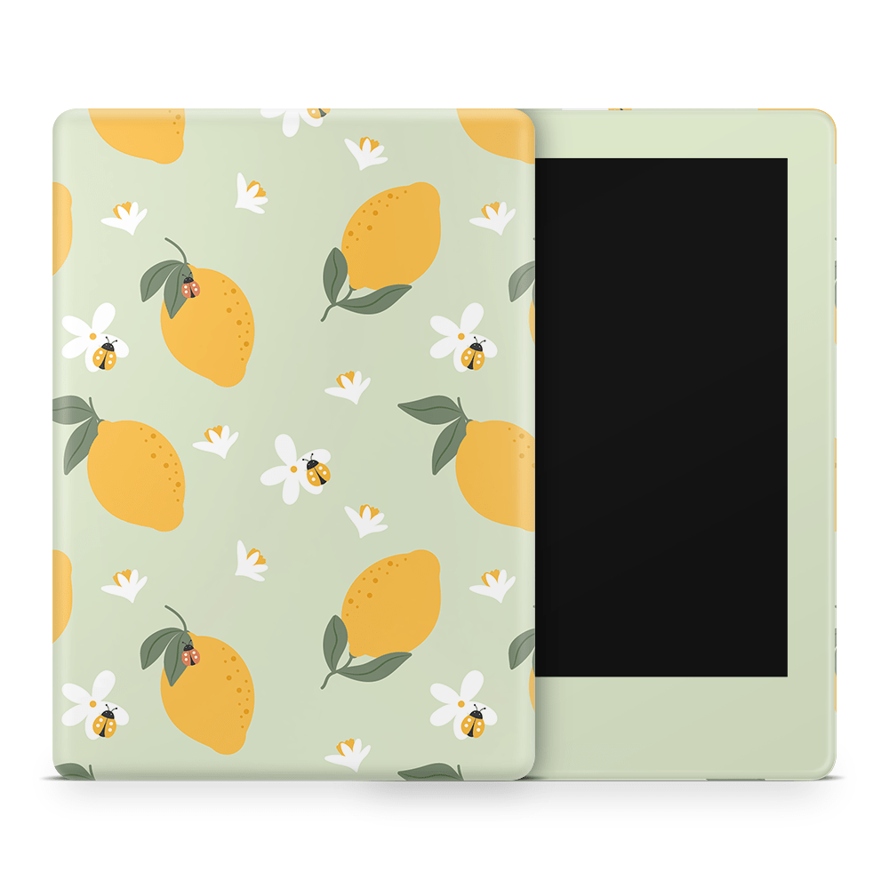 Zesty Lemons Green Amazon Kindle Skins