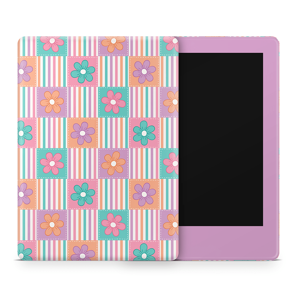 Daisy Patchwork Amazon Kindle Skins