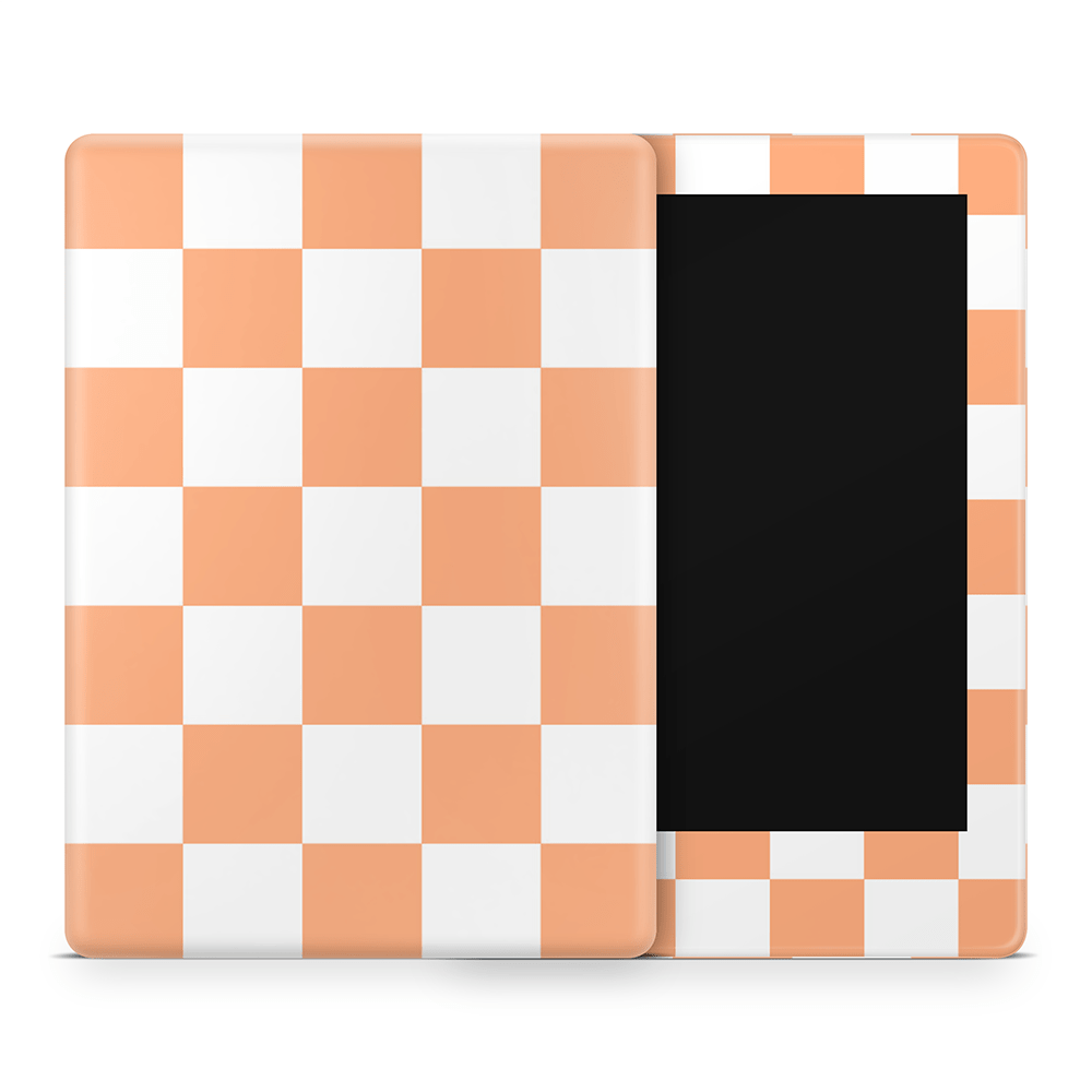 Thai Tea Checkered Amazon Kindle Skins