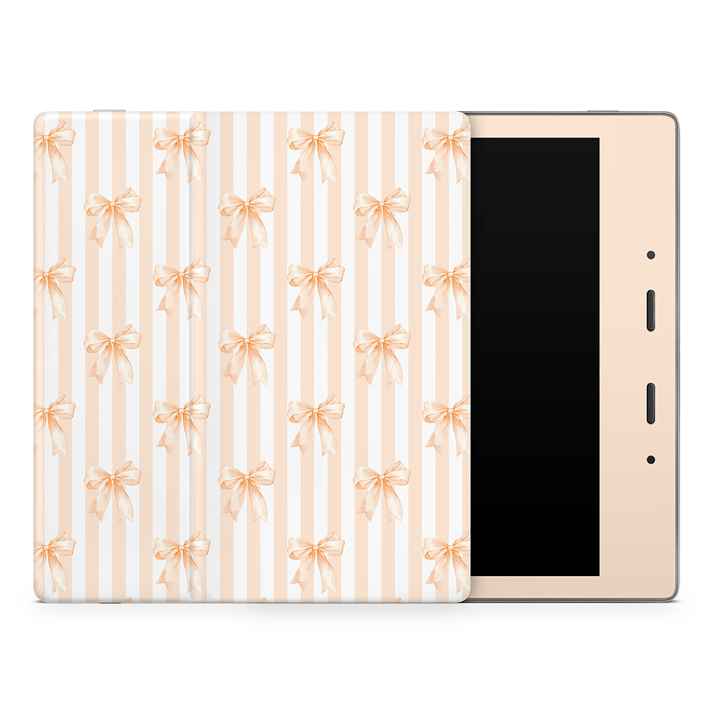 Apricot Bows Amazon Kindle Skins