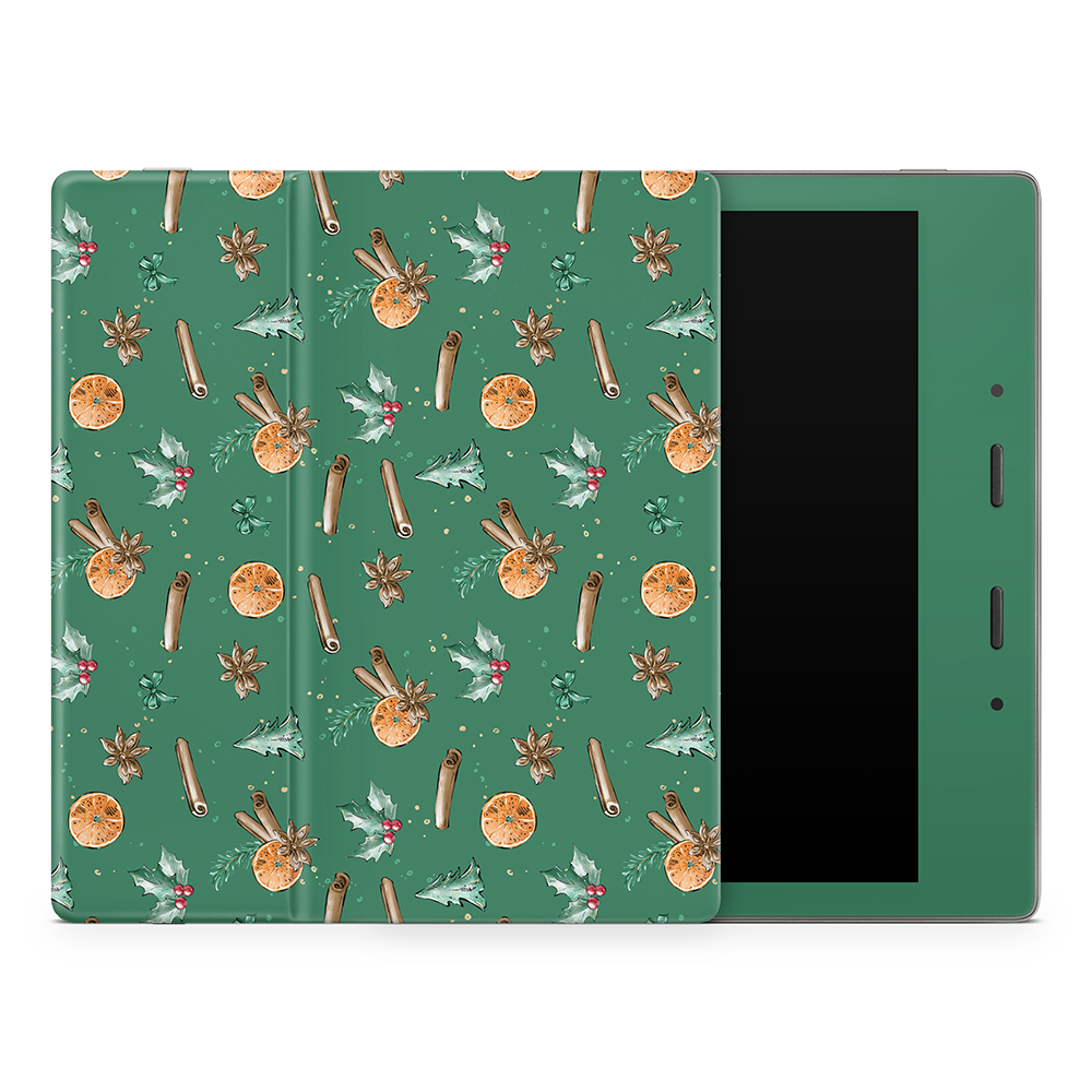 Cozy Spices Green Amazon Kindle Skins