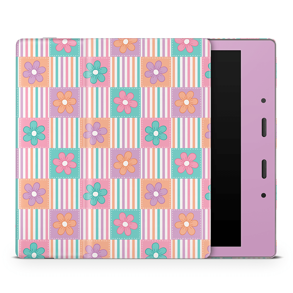 Daisy Patchwork Amazon Kindle Skins