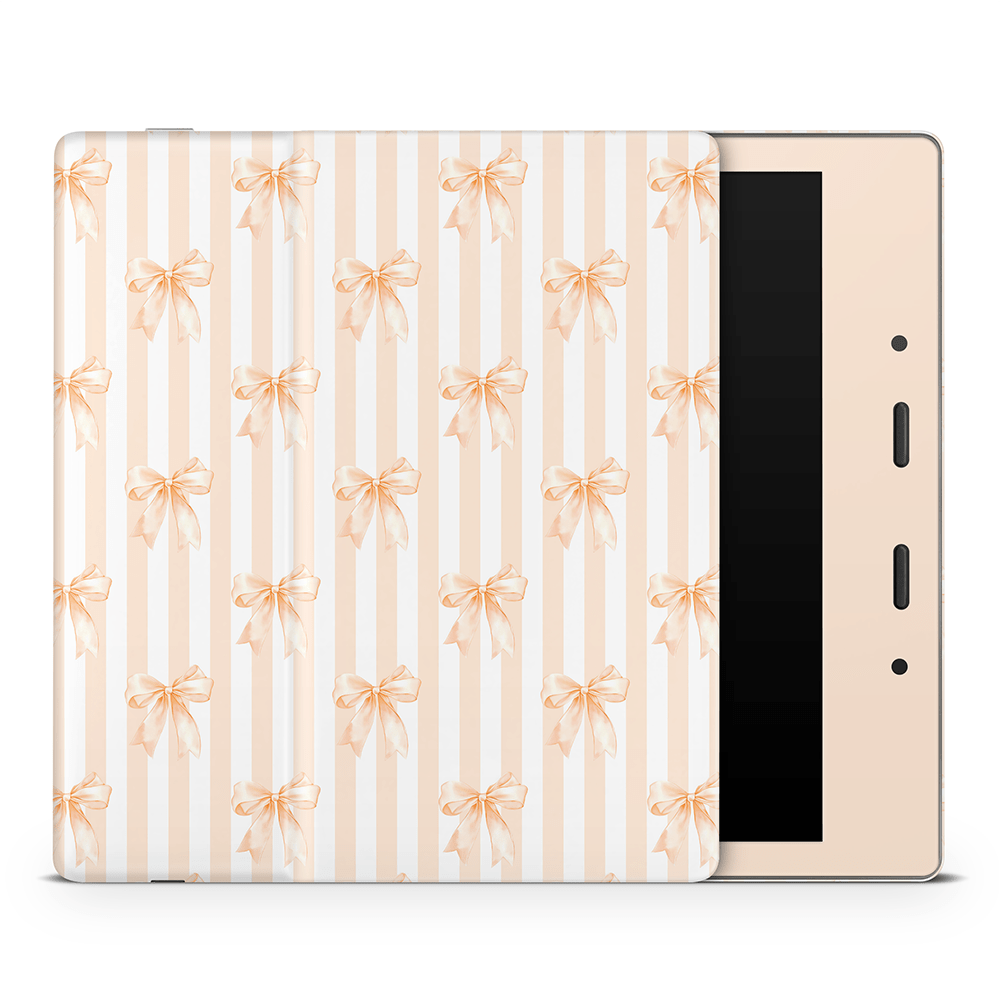 Apricot Bows Amazon Kindle Skins