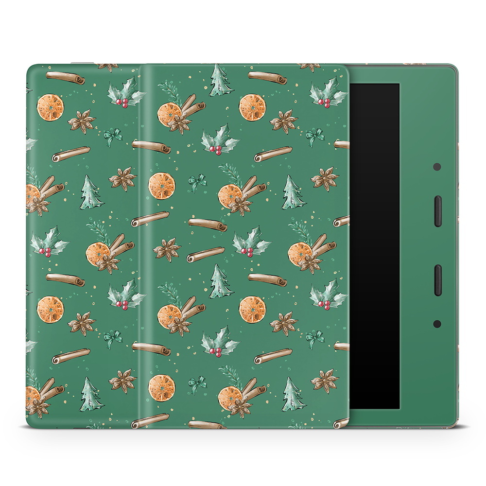 Cozy Spices Green Amazon Kindle Skins