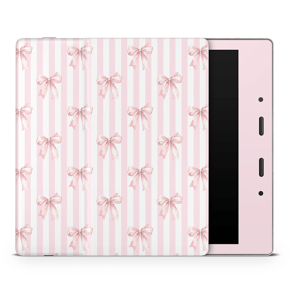 Blush Bows Amazon Kindle Skins