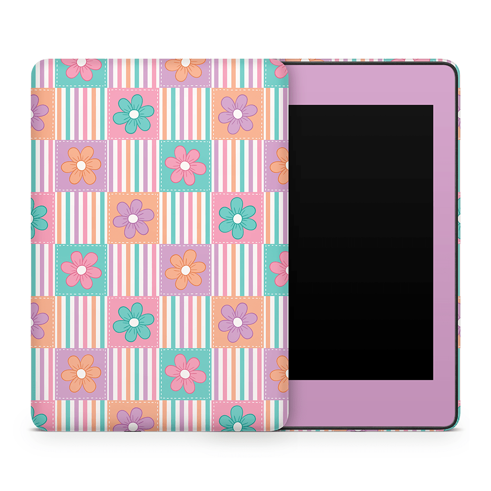 Daisy Patchwork Amazon Kindle Skins