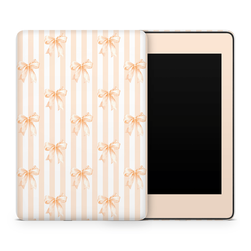 Apricot Bows Amazon Kindle Skins