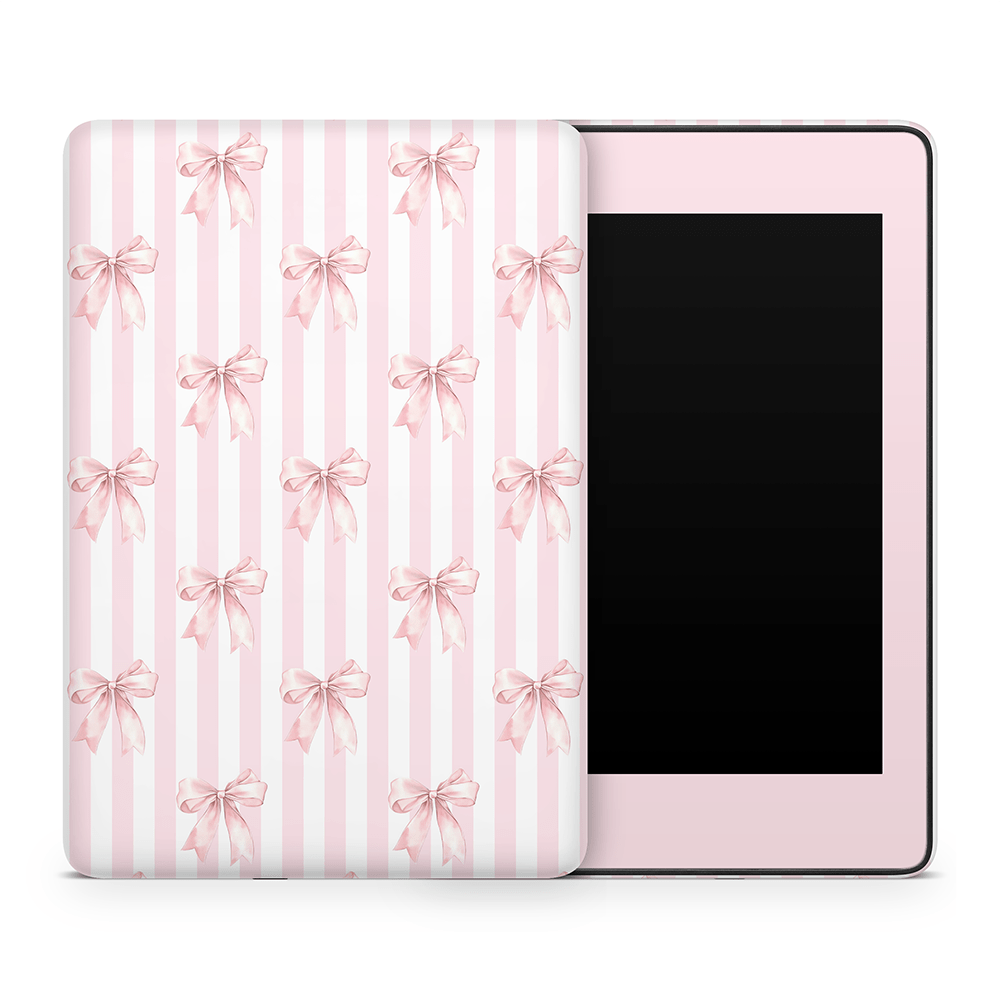 Blush Bows Amazon Kindle Skins
