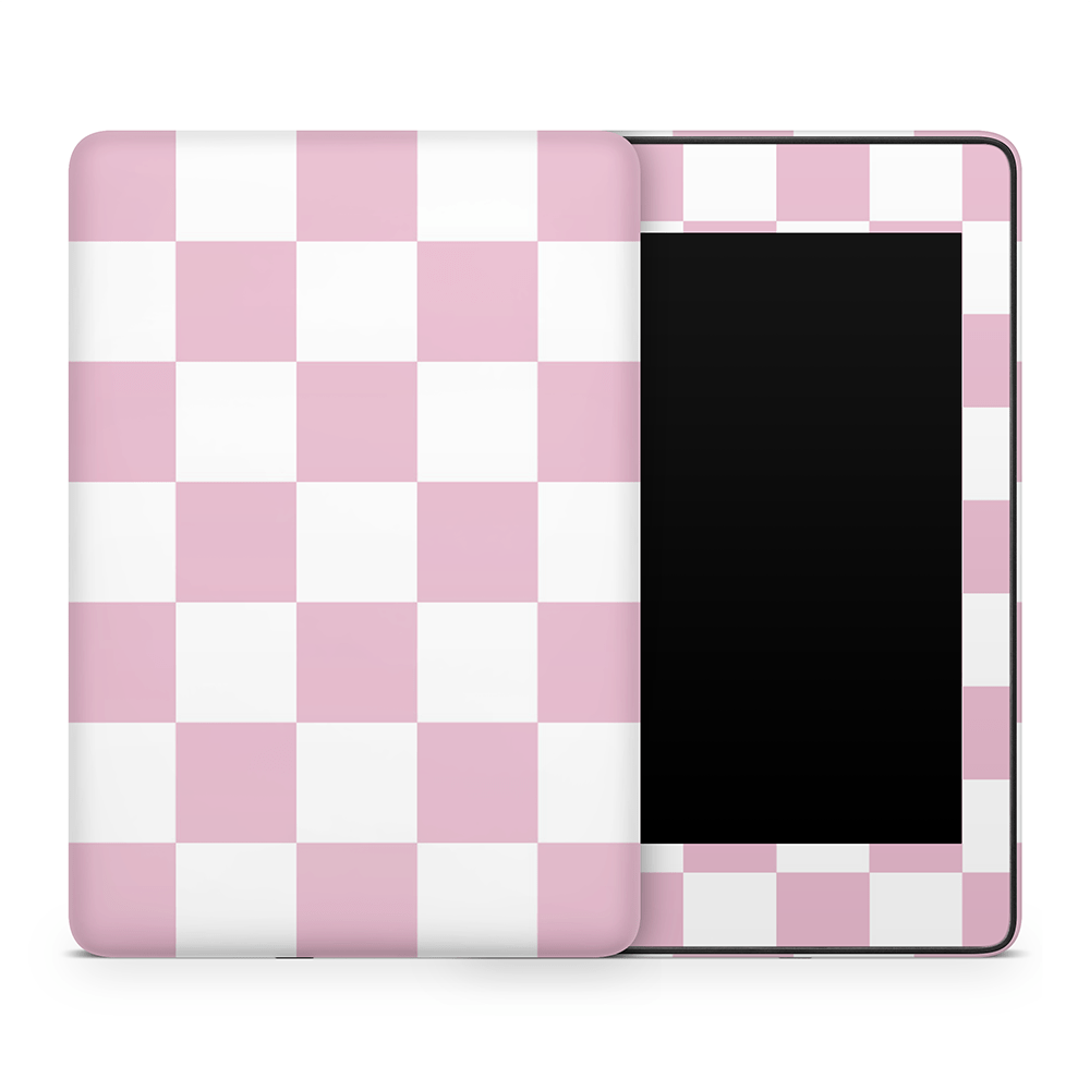 Rose Checkered Amazon Kindle Skins