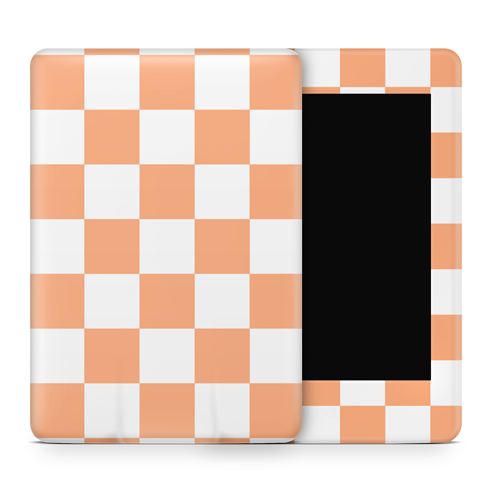 Thai Tea Checkered Amazon Kindle Skins