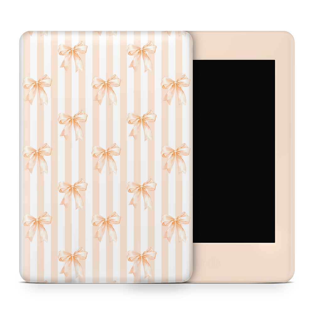 Apricot Bows Amazon Kindle Skins