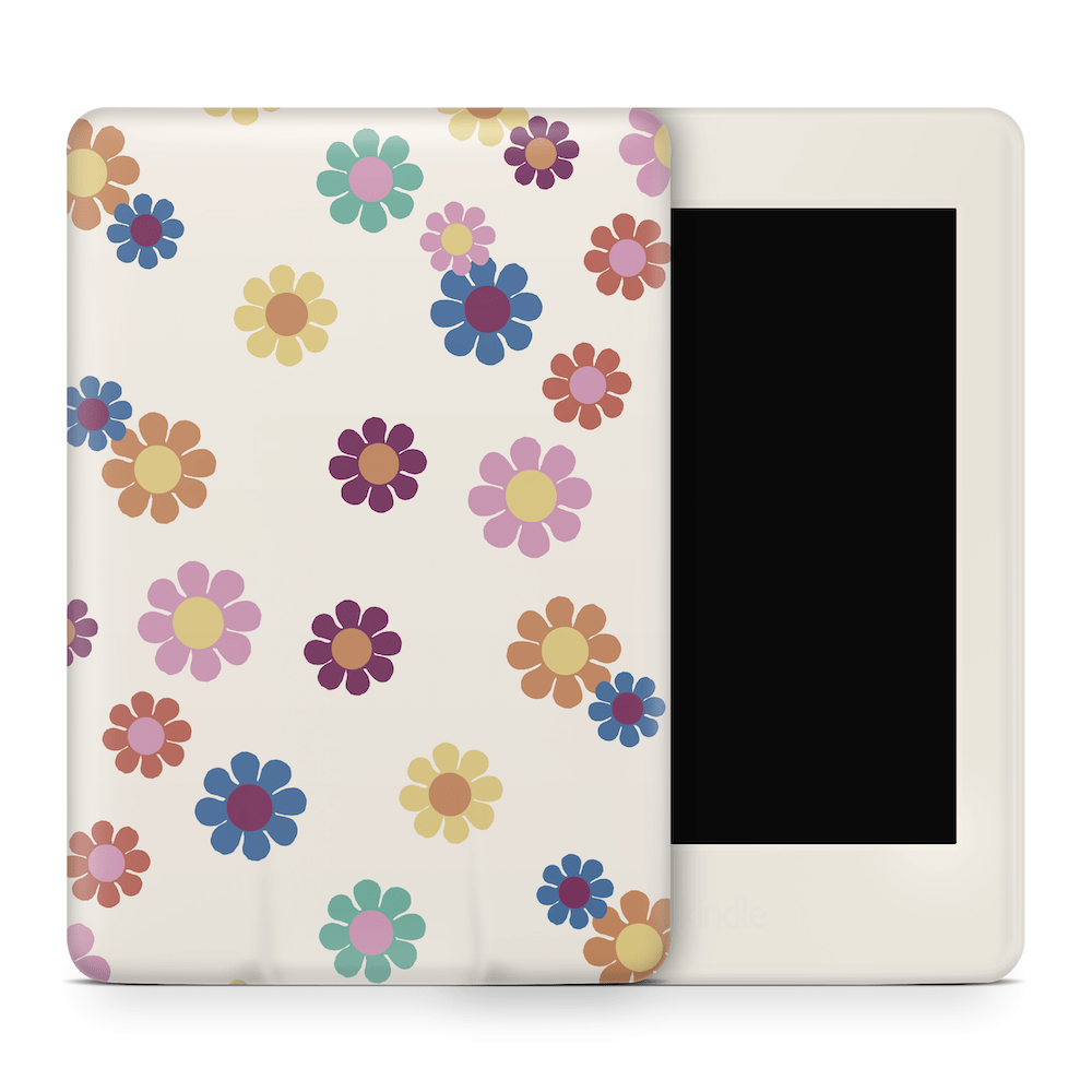 Rainbow Daisies Amazon Kindle Skins