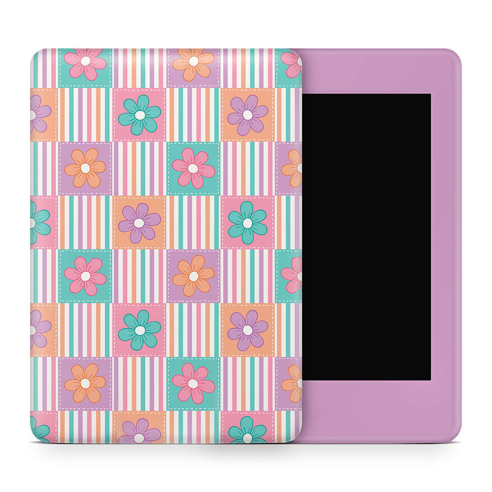 Daisy Patchwork Amazon Kindle Skins