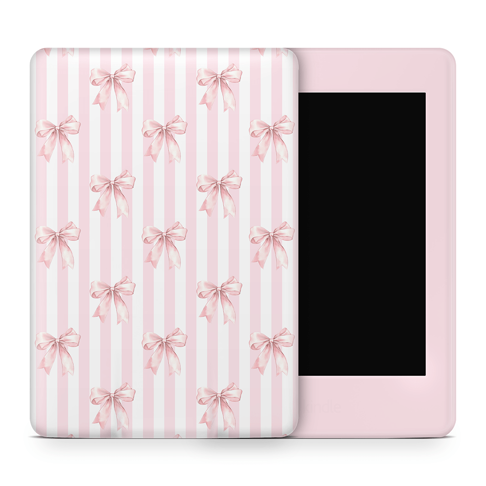 Blush Bows Amazon Kindle Skins