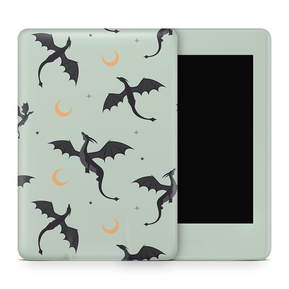 Celestial Dragons (Green) Kindle Skins | Fourth Wing Officially Licensed
