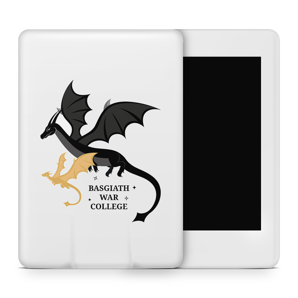 Basgiath War College (Light Grey) Kindle Skins | Fourth Wing Officially Licensed