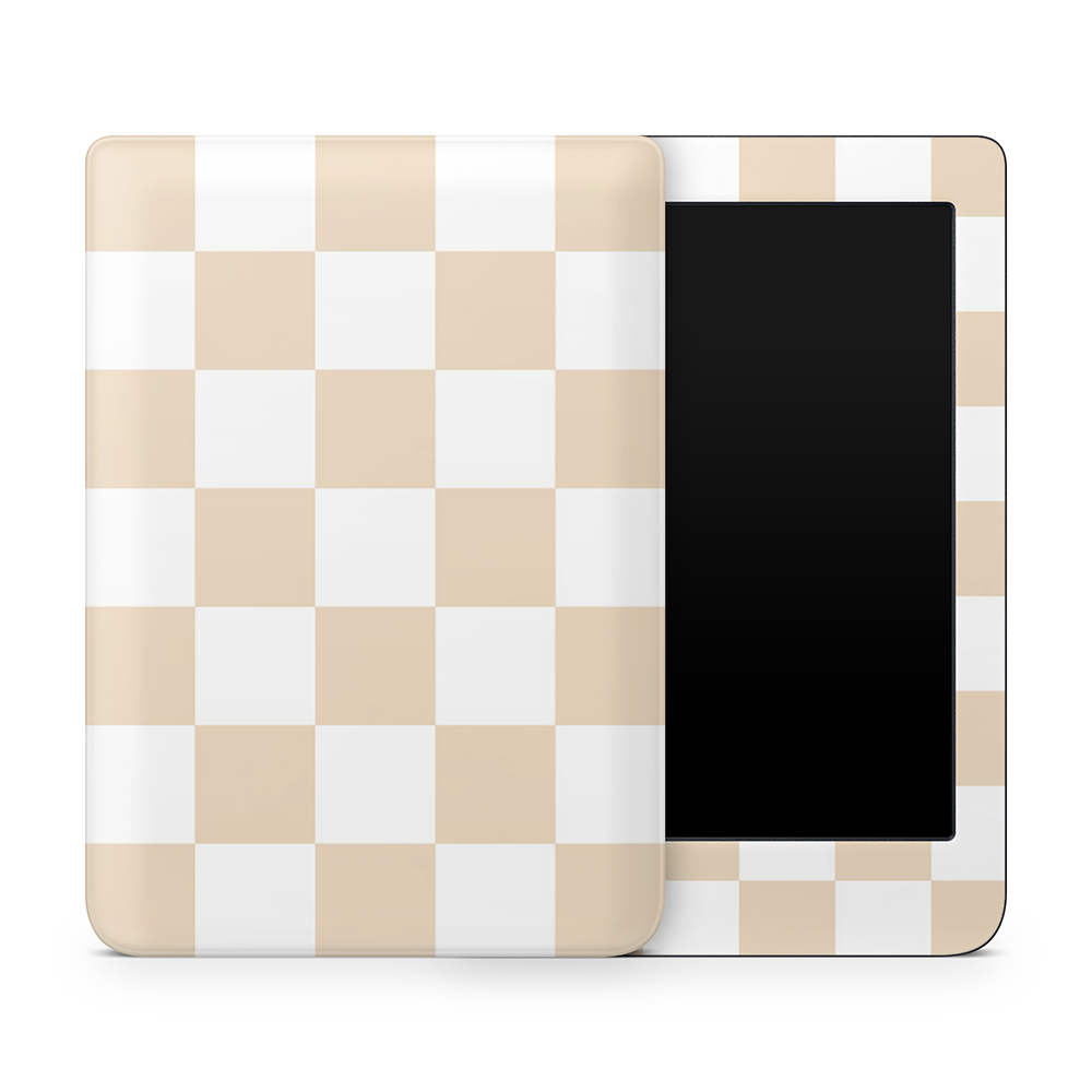 Latte Checkered Kobo Skins