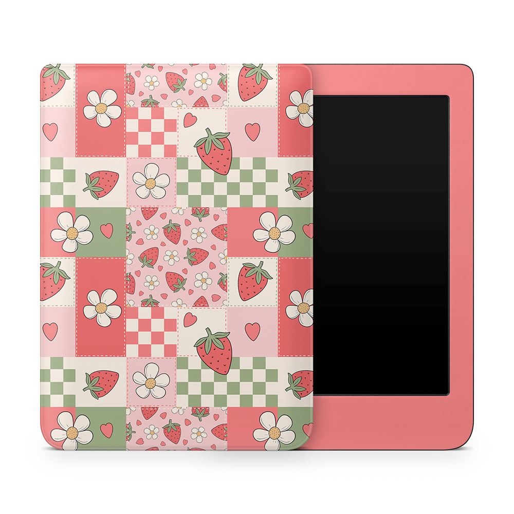 Strawberry Patchwork Kobo Skins