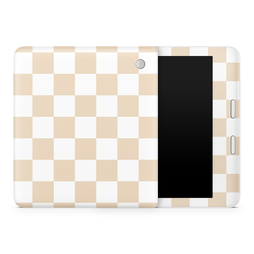 Latte Checkered Kobo Skins