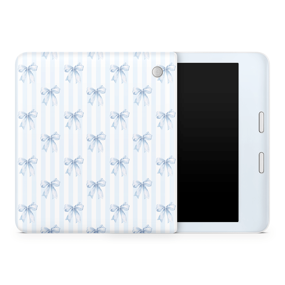 Sky Blue Bows Kobo Skins