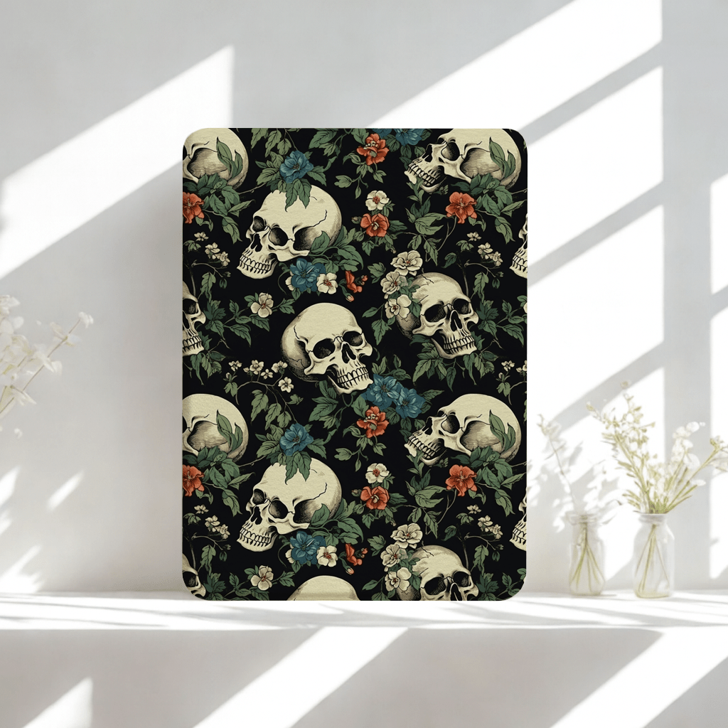 Garden of Skulls Kindle Case | Built in Hand Strap & Back Magnets